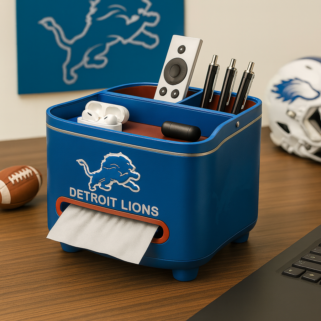 Premium NFL DET Multi-Function Desktop Organizer V1 NMD TTV