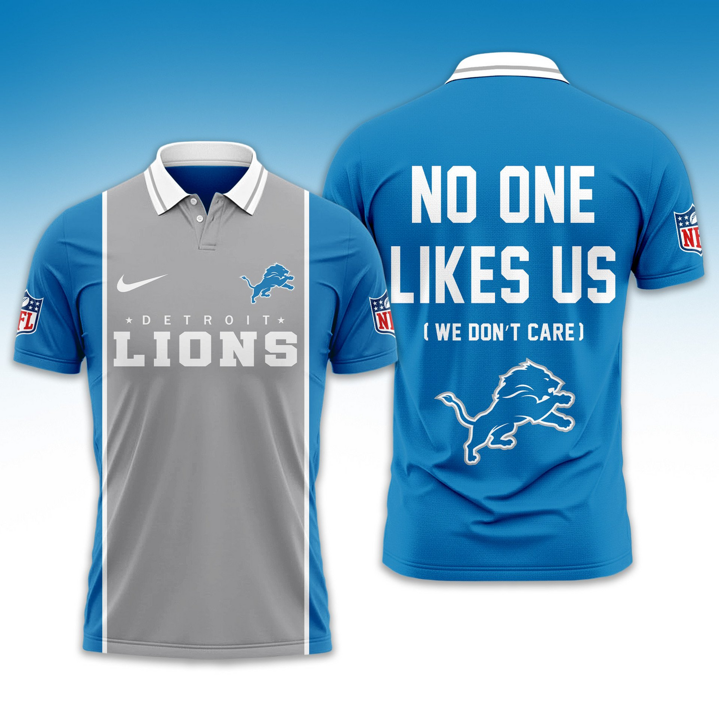 Premium NFL DET No One Likes Us Polo Shirt V1 NMD 291025 TTV