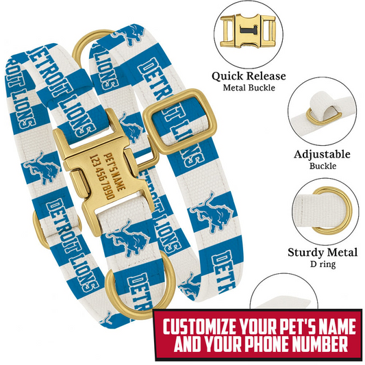 Premium NFL DET Pet Collar V1 NMD TTV