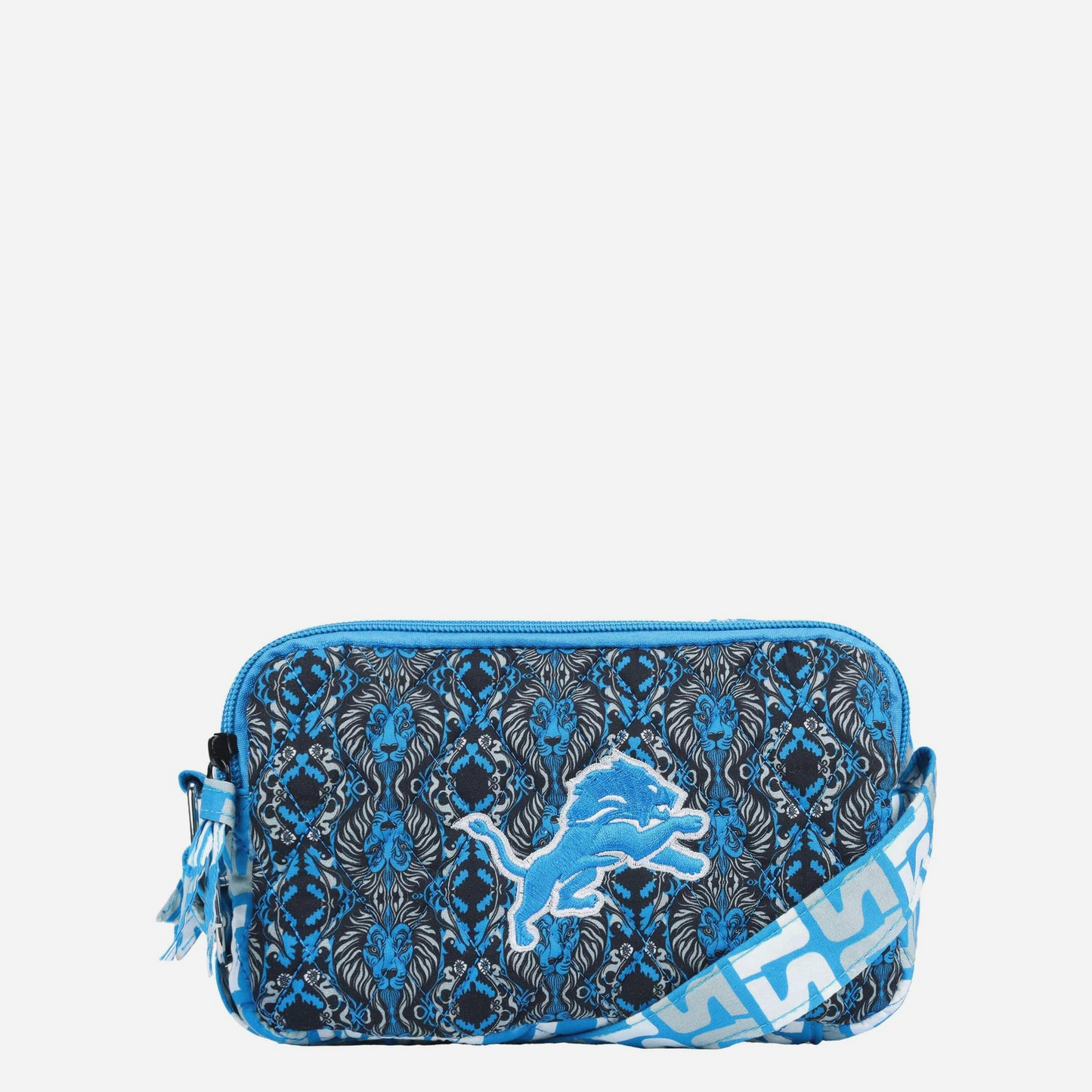 Premium NFL DET Quilted Crossbody Bag V1 NMD TTV