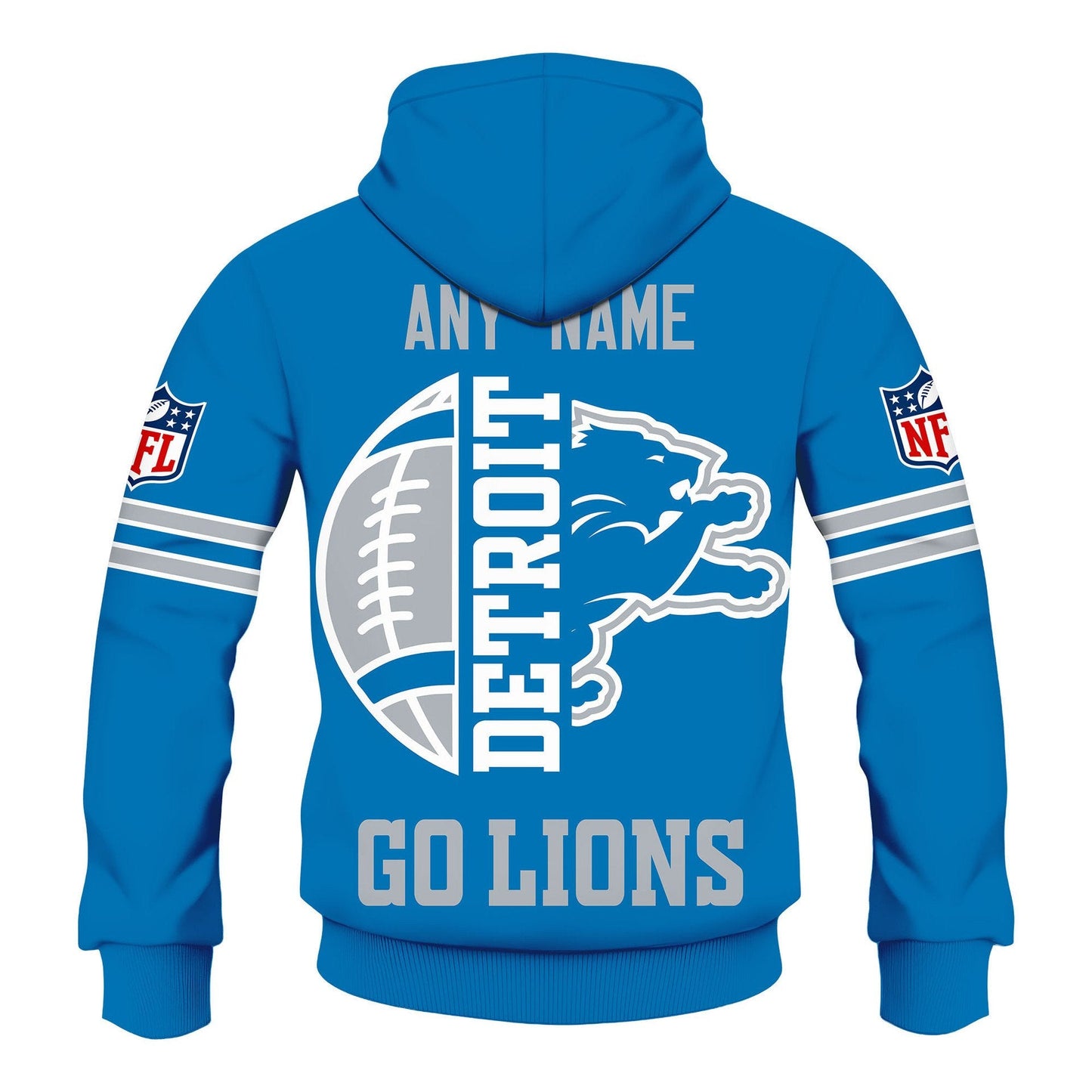 Premium NFL DET Signature Fan Gear Hoodie V1 NMD NHM