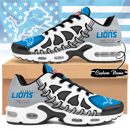 Premium NFL DET Spine Rush Air Max Sneaker V4 NMD  TTV