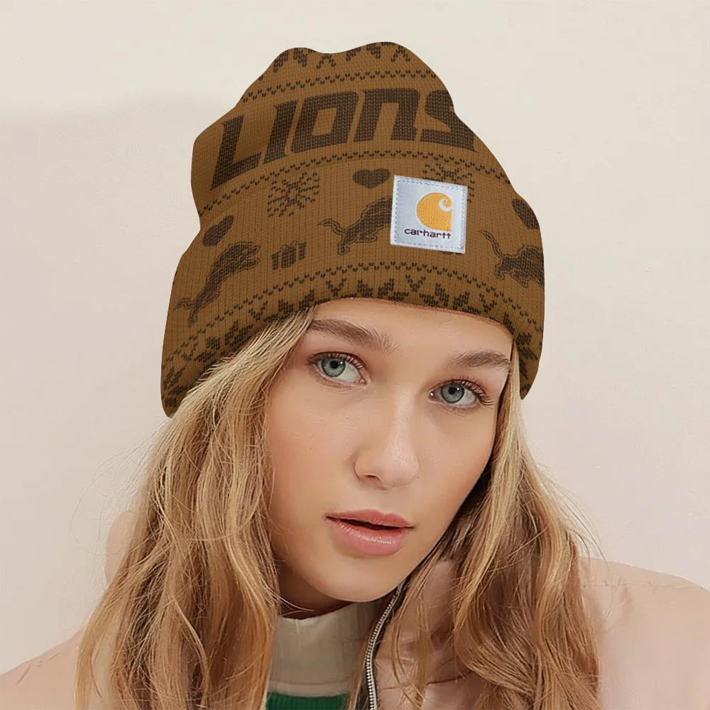 Premium NFL DET x CH Chrismas Workwear Beanie V1 NMD TTV