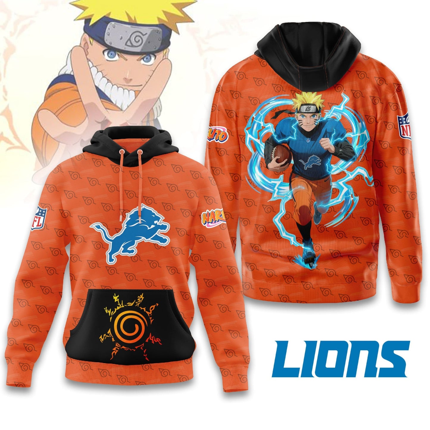 Premium NFL DET x NAR Hoodie V1 NMD NHM