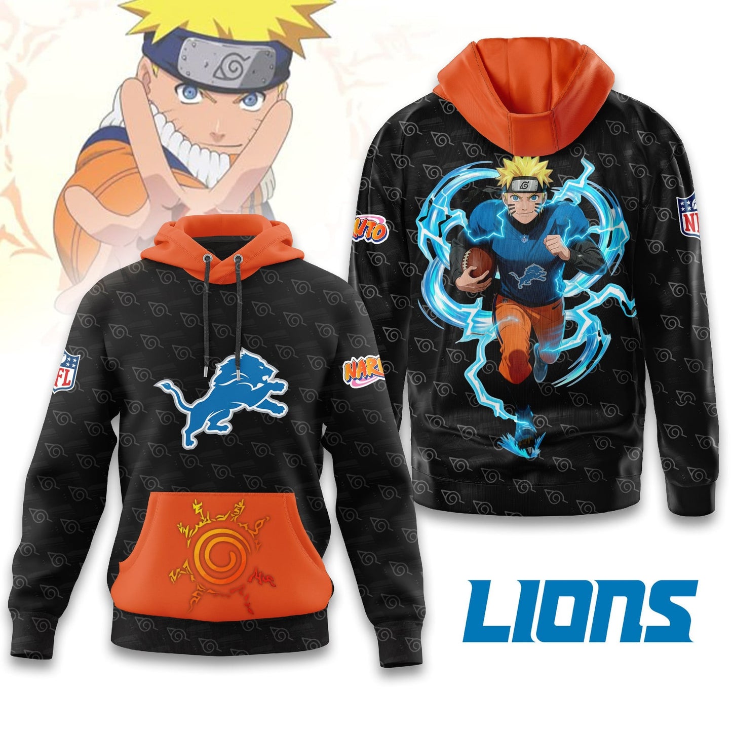 Premium NFL DET x NAR Hoodie V1 NMD NHM