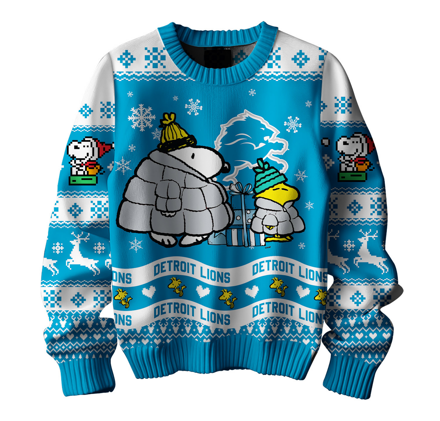 Premium NFL DET x SNP Ugly Sweater V1 NMD TTV