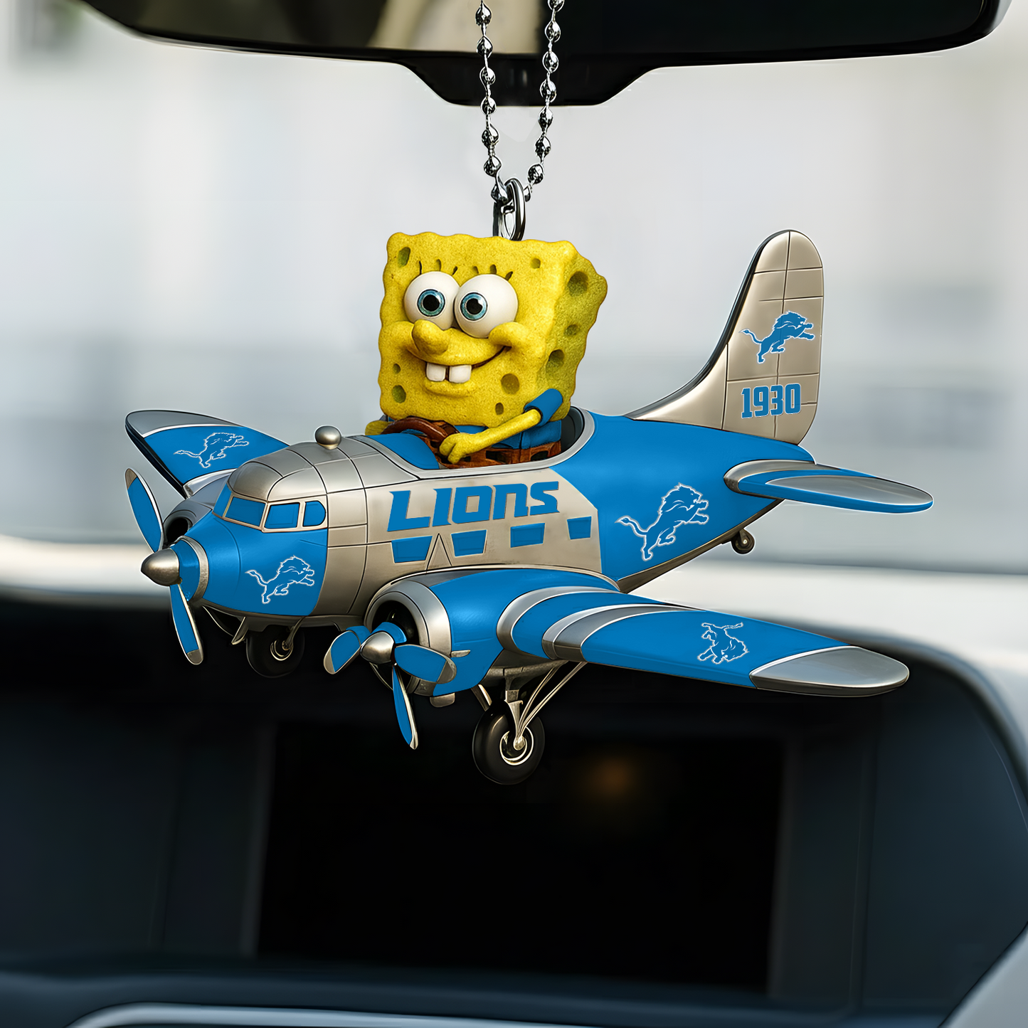 Premium NFL DET x SPO Car Ornament V1 DATND TANTD