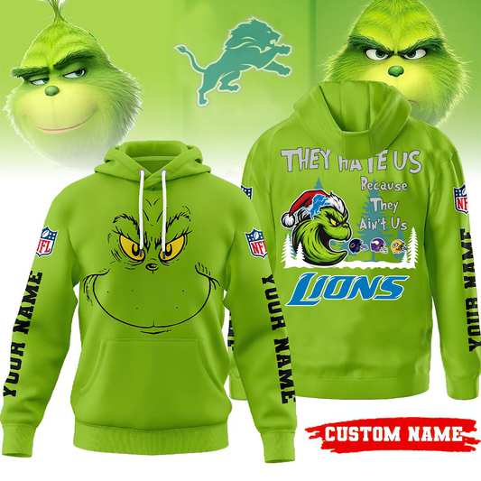 Premium NFL DET x The Grinch Hoodie V2 NMD TTV