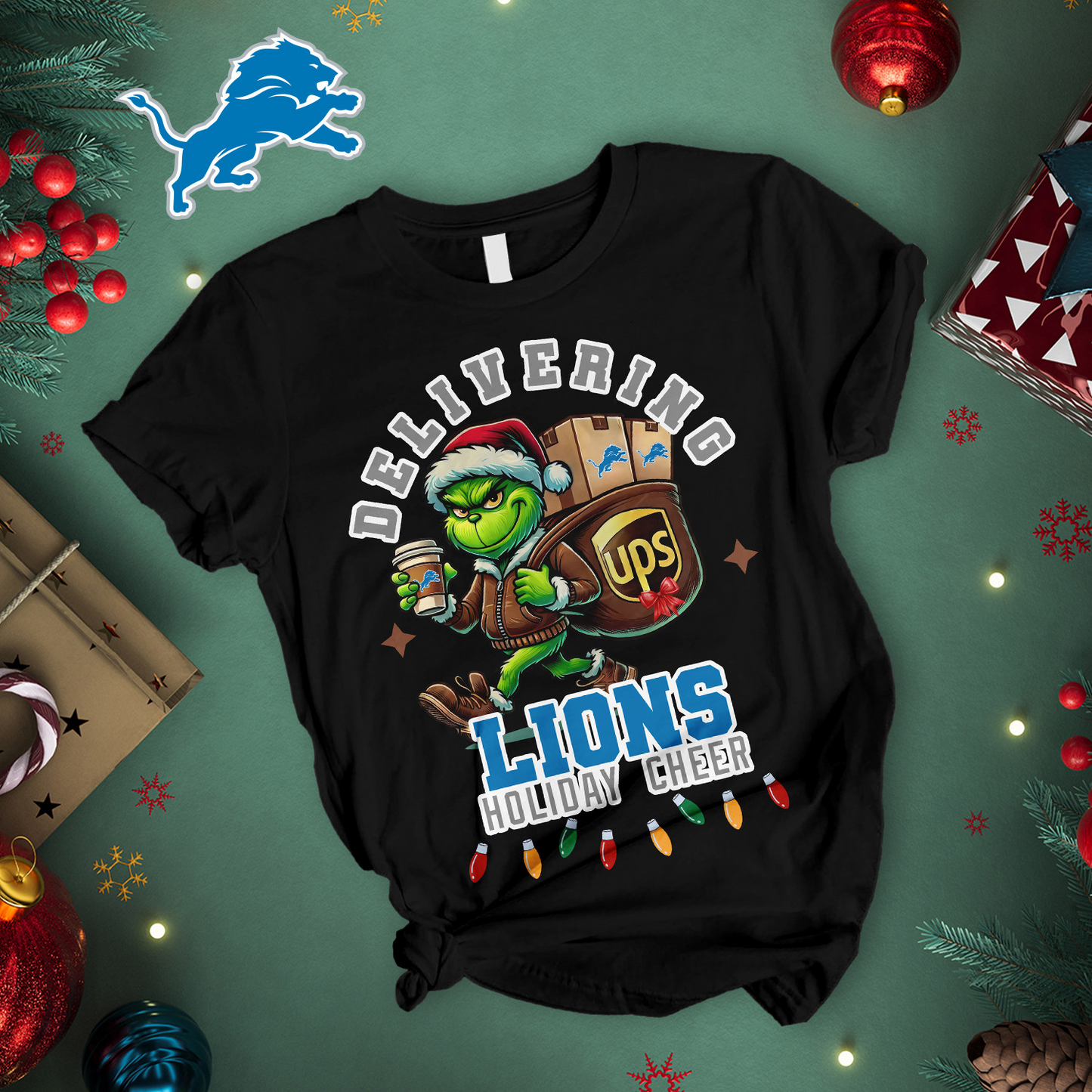 Premium NFL DET x Ups T-shirt NMD TTV