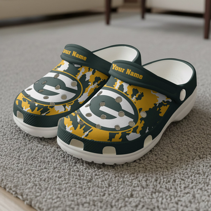 Premium NFL GB Camo CLogs V1 NMD TTV