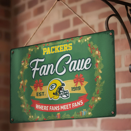 Premium NFL GB Cave Metal Sign V2 NMD TTV