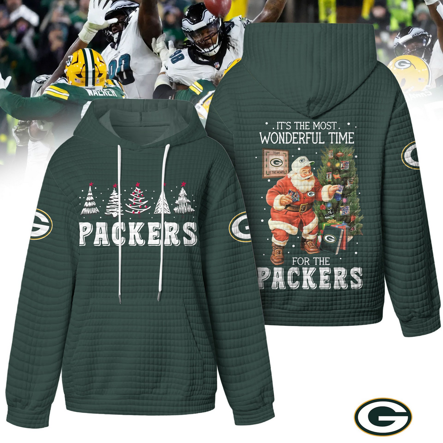 Premium NFL GB Christmas Waffele Hoodie V1 NMD 261125 TTV