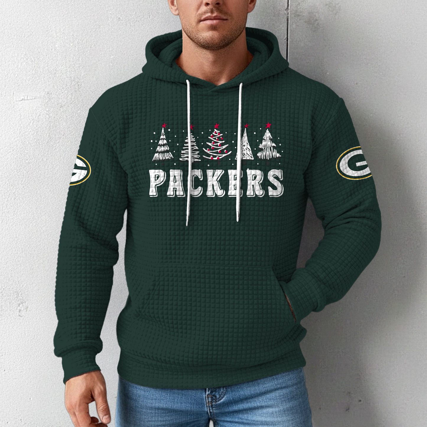 Premium NFL GB Christmas Waffele Hoodie V1 NMD 261125 TTV