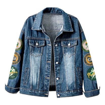 Premium NFL GB Denim Jacket V1 NMD NHM