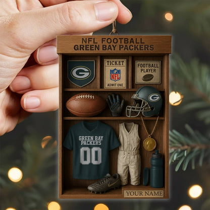 Premium NFL GB Football Locker Hanging Ornament V1 NMD NHM