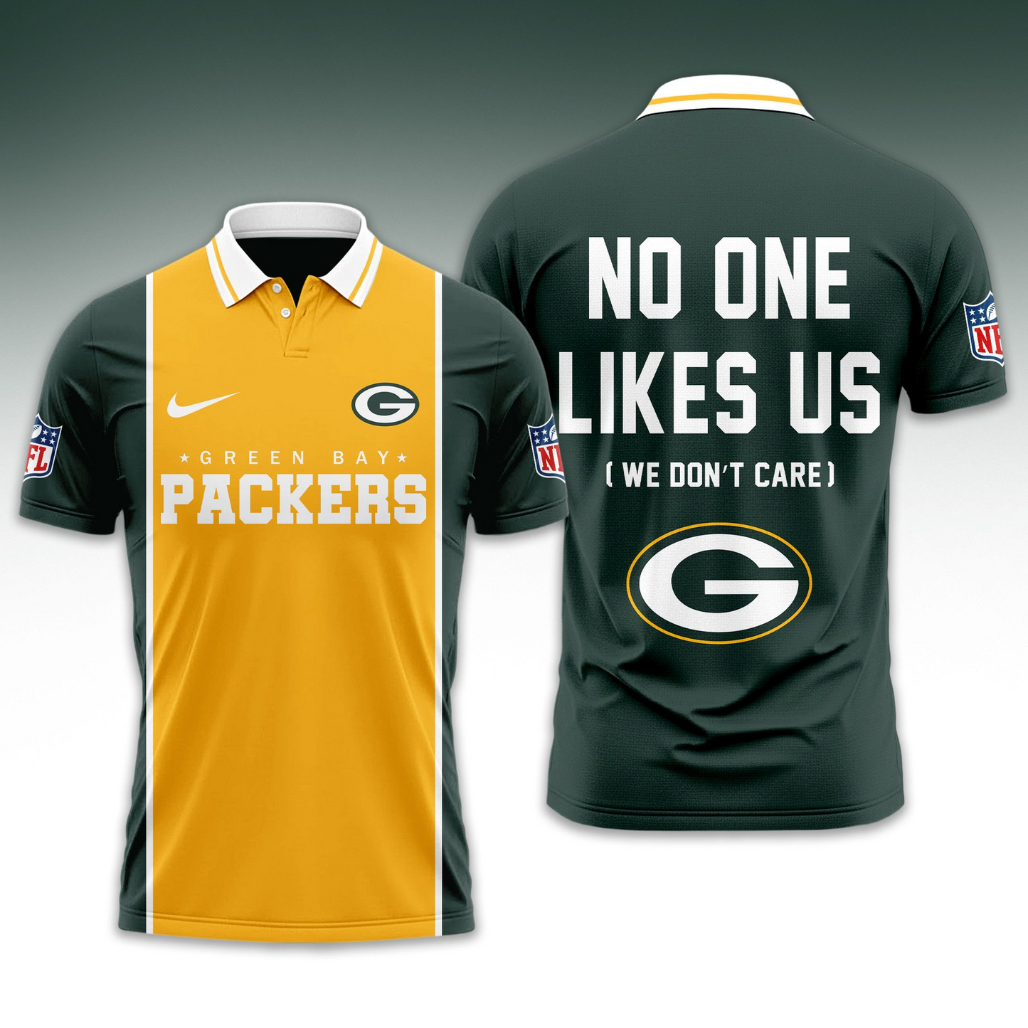 Premium NFL GB No One Likes Us Polo Shirt V1 NMD 291025 TTV
