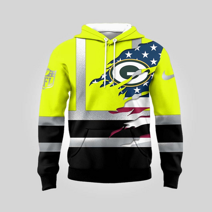 Premium NFL GB Patriotic Safety Hoodie V1 NMD TTV