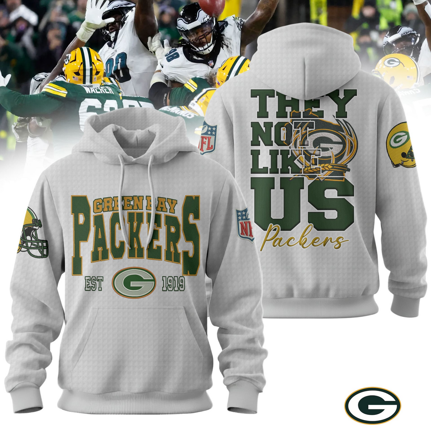 Premium NFL GB They Not Like Us Hoodie V1 NMD25 TTV