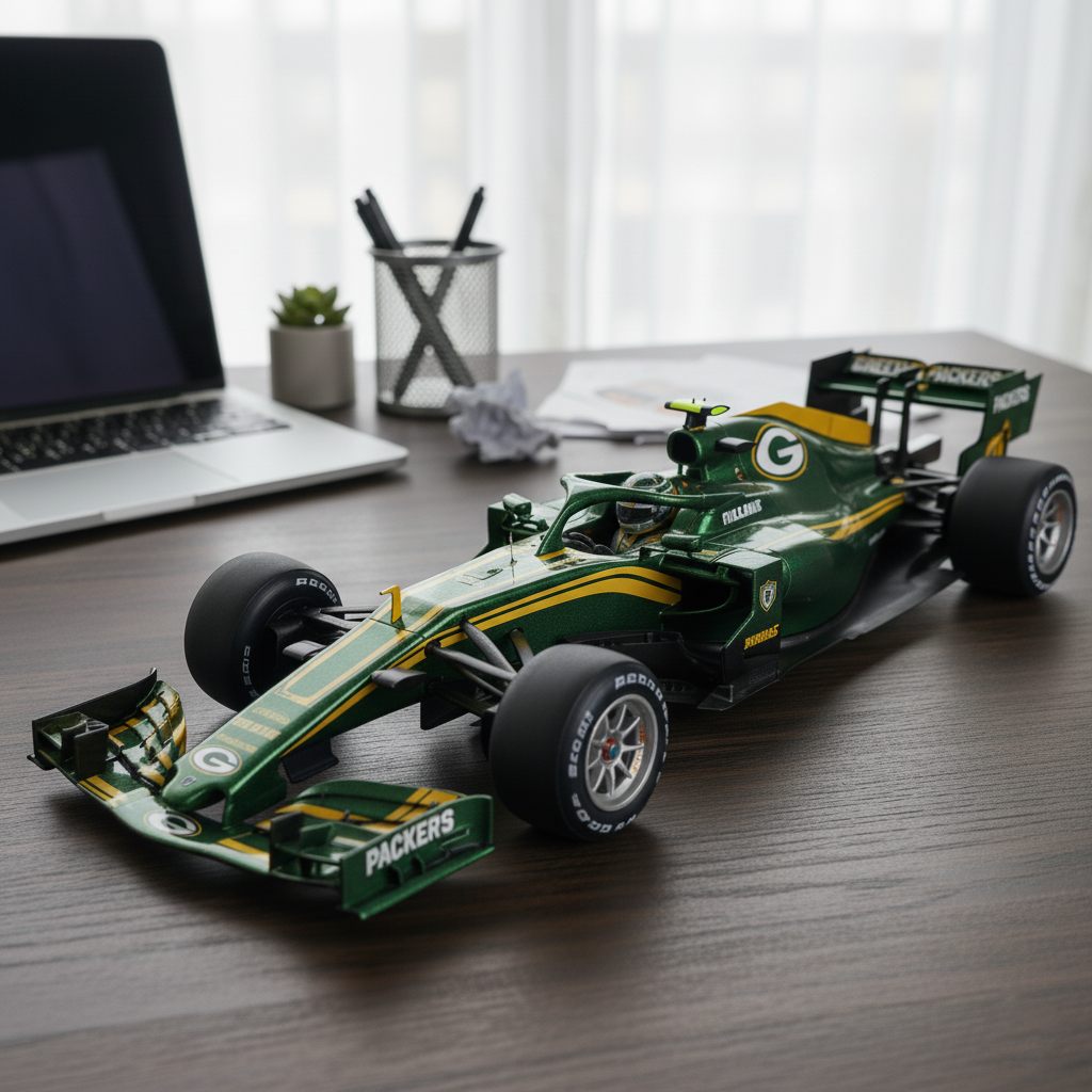 Premium NFL GB x F1 Racing Car Collectible Model V1 NMD TTV