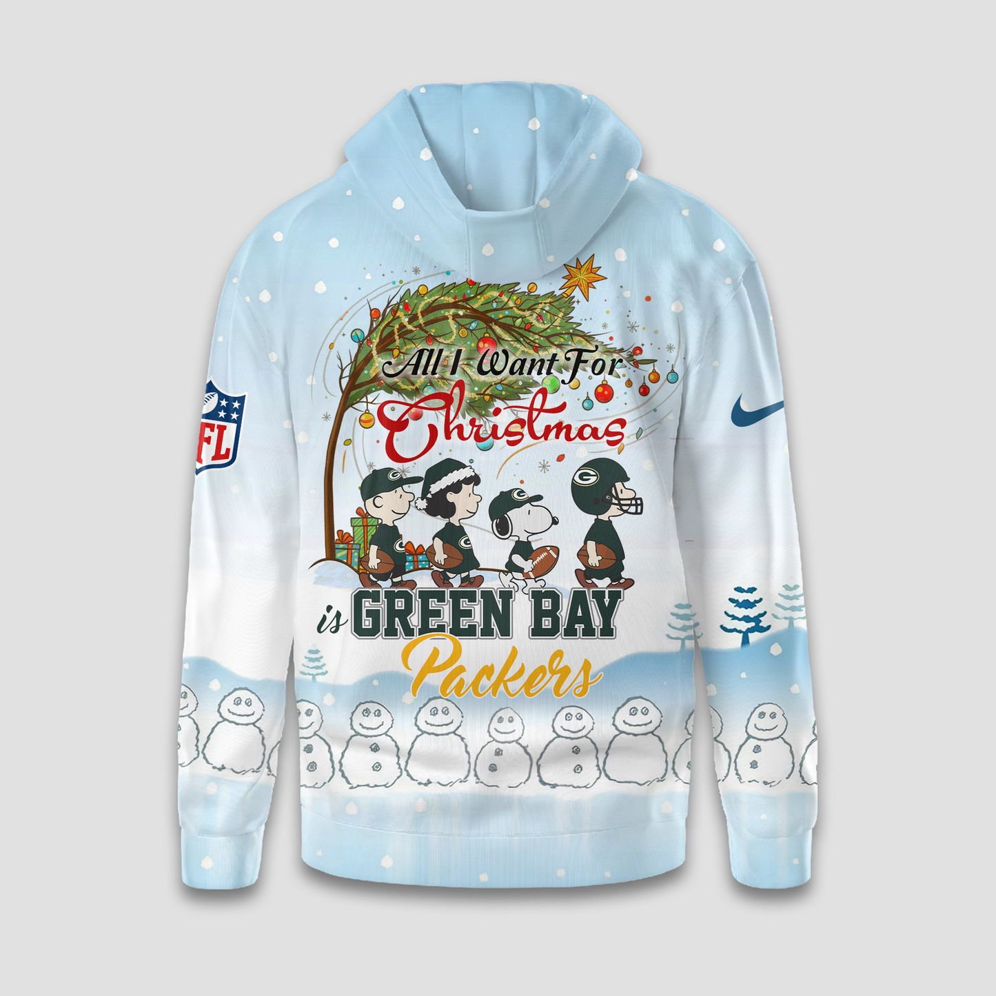 Premium NFL GB x Peanuts Snow Day Hoodie V3 NMD TTV