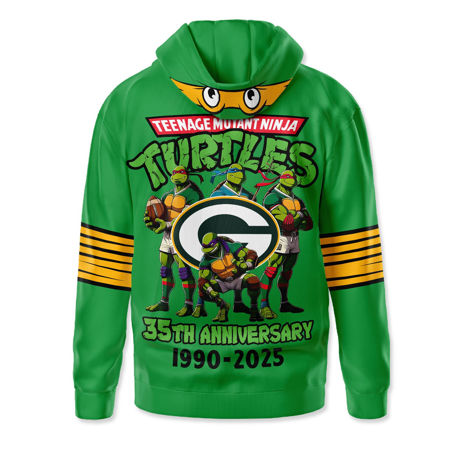 Premium NFL GB x TMNT 35th Anniversary Hoodie V1 NMD TTV