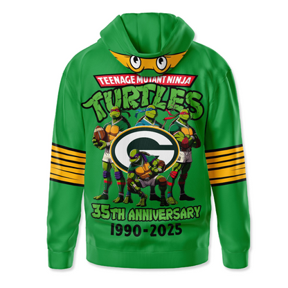 Premium NFL GB x TMNT 35th Anniversary Hoodie V1 NMD TTV