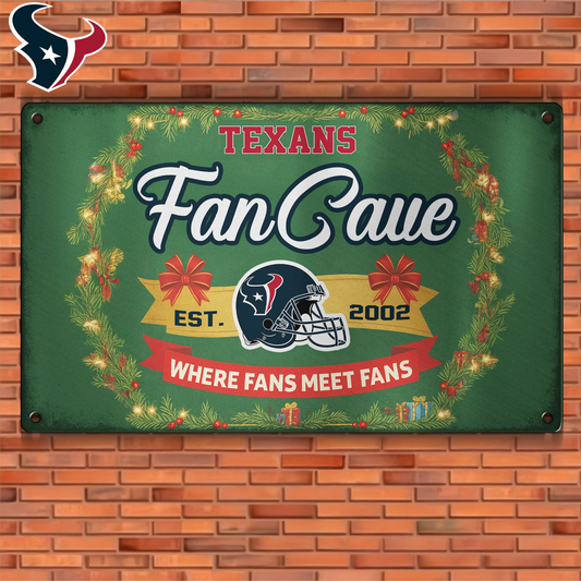 Premium NFL HOU Cave Metal Sign V2 NMD TTV