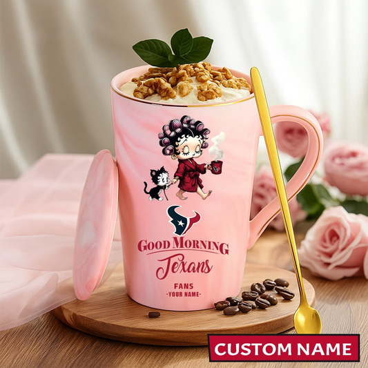Premium NFL HOU Ceramic Women Coffee Mug V1 NMD TTV