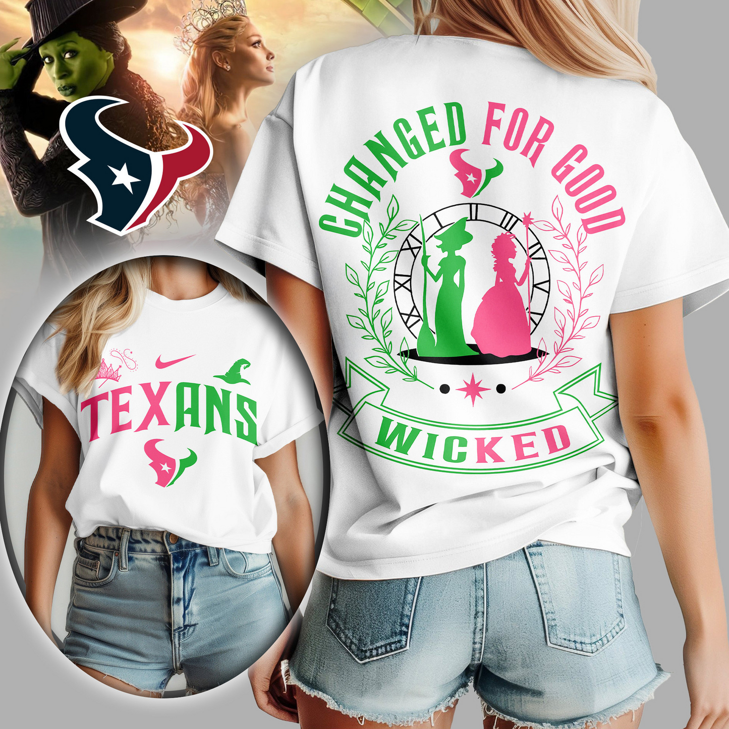 Premium NFL HOU x WCKD Changed For Good Women Shirt V1 NMD TTV