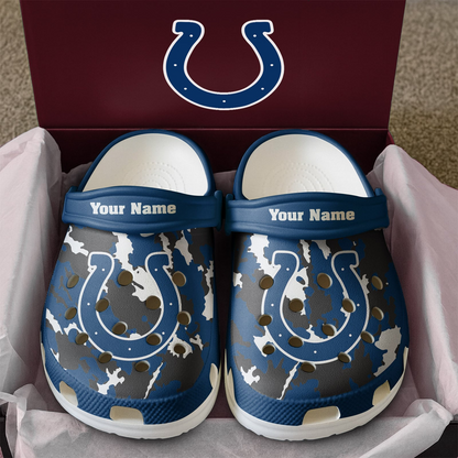 Premium NFL IND Camo CLogs V1 NMD TTV