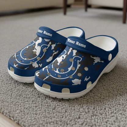Premium NFL IND Camo CLogs V1 NMD TTV