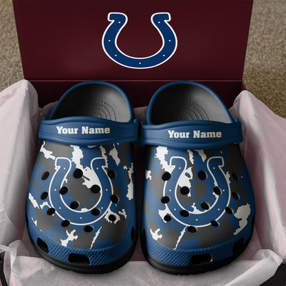 Premium NFL IND Camo CLogs V1 NMD TTV