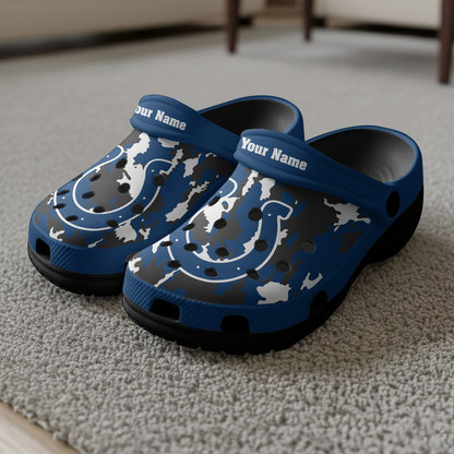Premium NFL IND Camo CLogs V1 NMD TTV