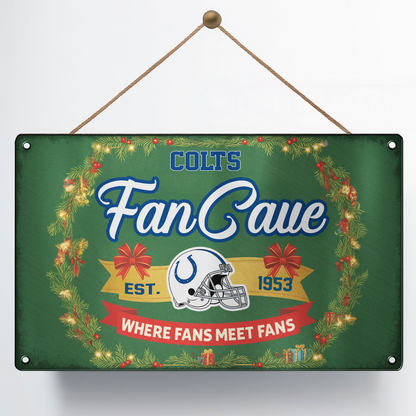 Premium NFL IND Cave Metal Sign V2 NMD TTV