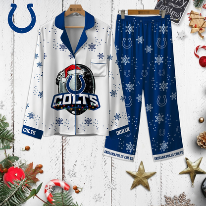 Premium NFL IND Christmas Pajamas V1 NMD TTV