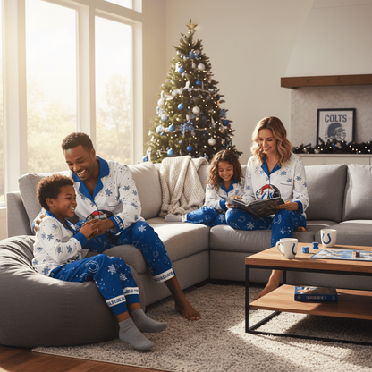 Premium NFL IND Christmas Pajamas V1 NMD TTV