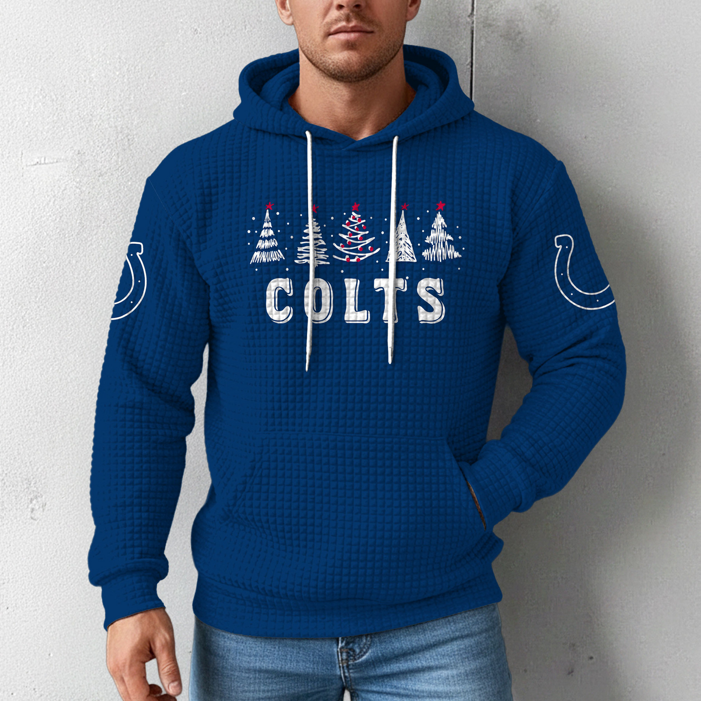 Premium NFL IND Christmas Waffele Hoodie V1 NMD 261125 TTV