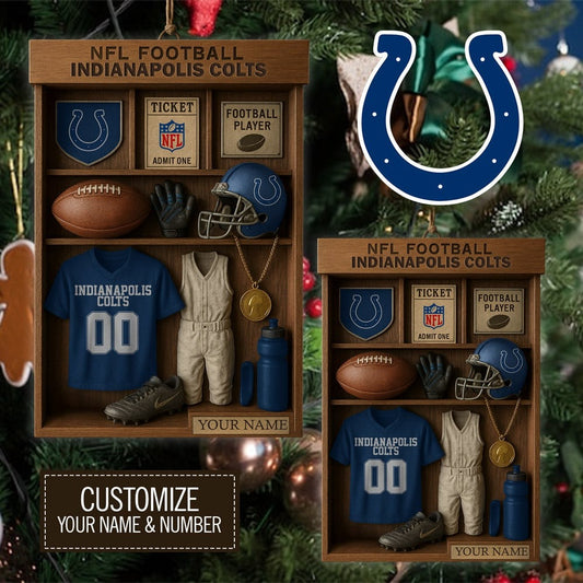 Premium NFL IND Football Locker Hanging Ornament V1 NMD NHM