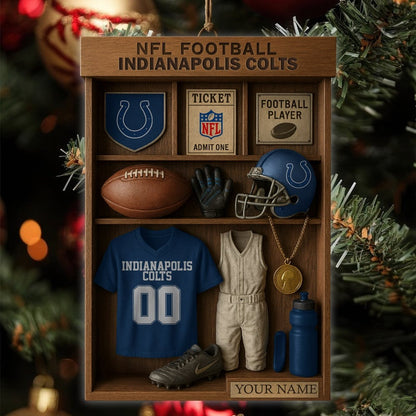 Premium NFL IND Football Locker Hanging Ornament V1 NMD NHM