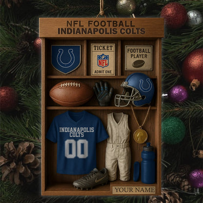 Premium NFL IND Football Locker Hanging Ornament V1 NMD NHM