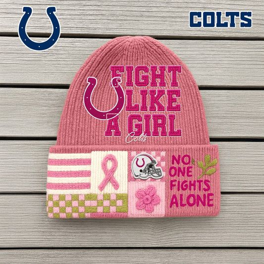 Premium NFL IND x Fight Like A Girl Beanie Hat NDT NHM