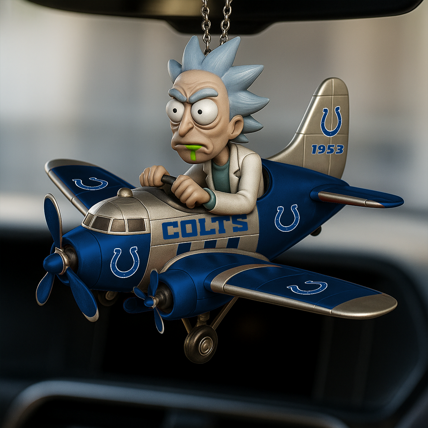 Premium NFL IND x RIC Car Ornament V1 DATND TANTD
