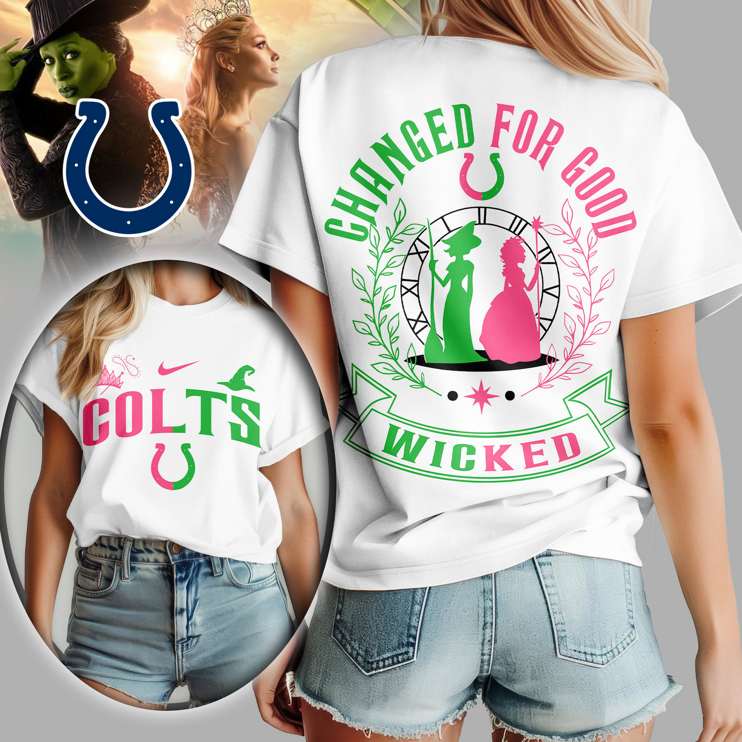 Premium NFL IND x WCKD Changed For Good Women Shirt V1 NMD TTV