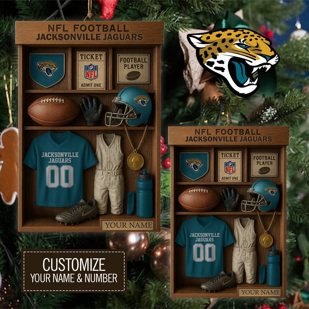 Premium NFL JAC Football Locker Hanging Ornament V1 NMD NHM
