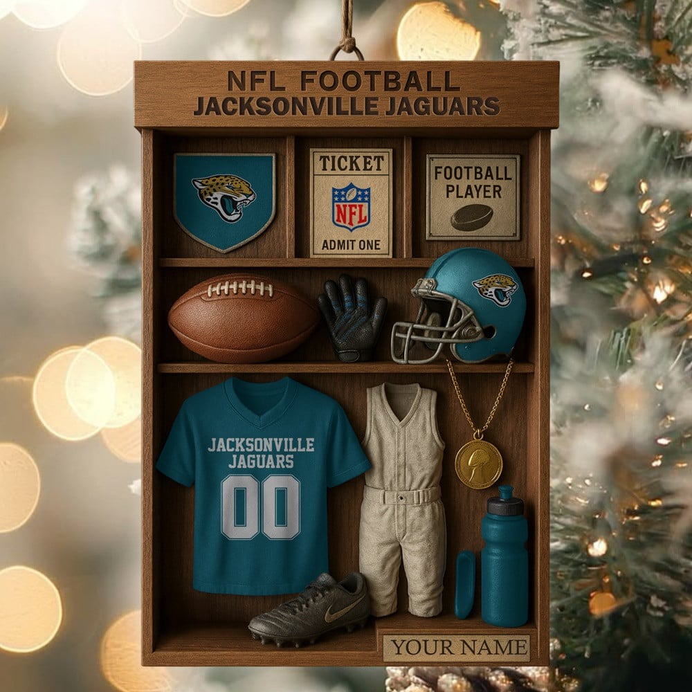 Premium NFL JAC Football Locker Hanging Ornament V1 NMD NHM