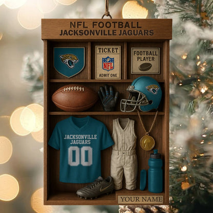 Premium NFL JAC Football Locker Hanging Ornament V1 NMD NHM