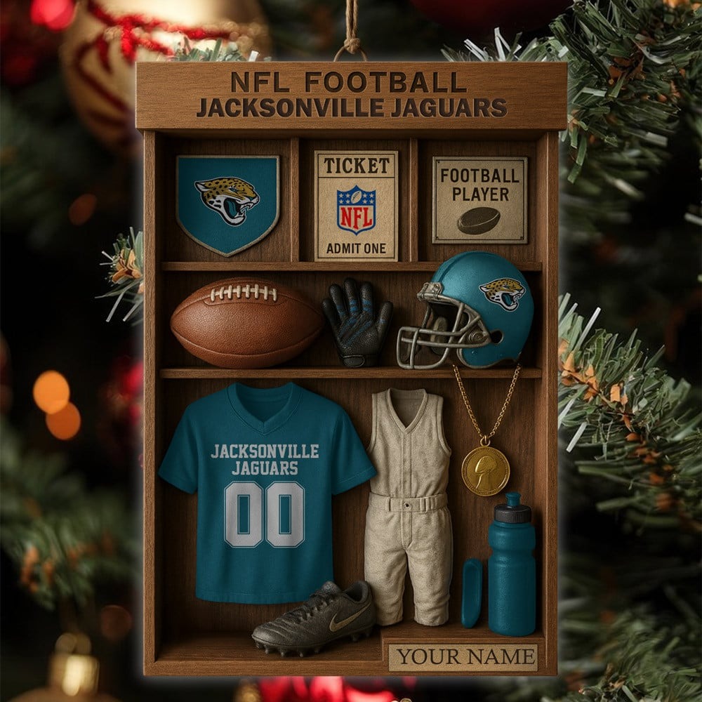 Premium NFL JAC Football Locker Hanging Ornament V1 NMD NHM