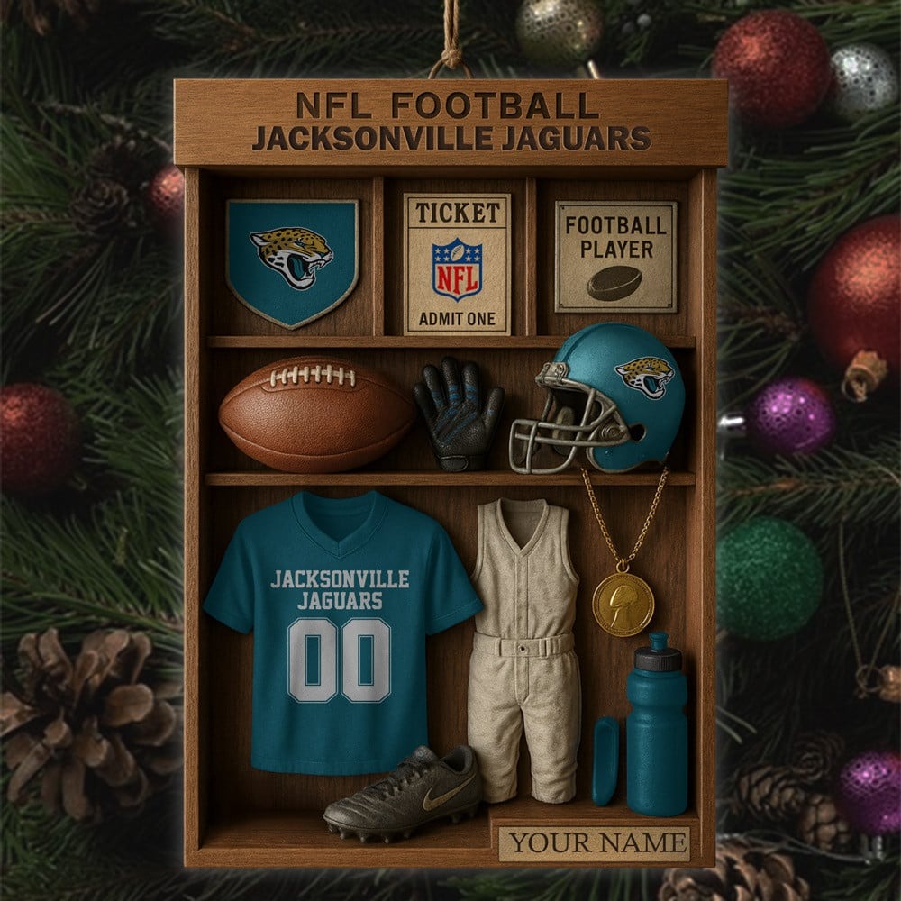 Premium NFL JAC Football Locker Hanging Ornament V1 NMD NHM