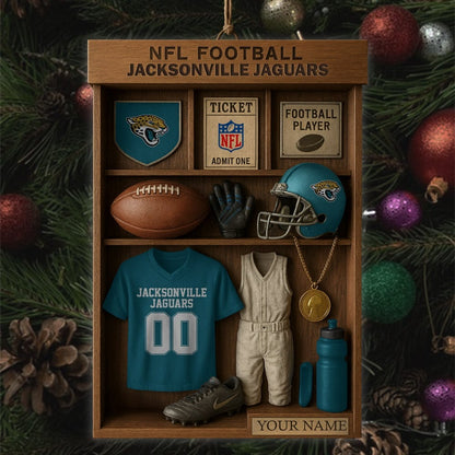 Premium NFL JAC Football Locker Hanging Ornament V1 NMD NHM