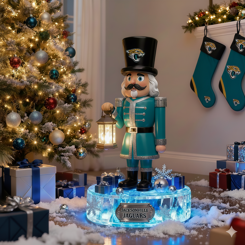 Premium NFL JAC LED Nutcracker Holiday Decor V1 NMD 261125 TTV